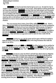 Report #2 Page 3 of 5: “He described approaching her in the middle of the night when she . . . was sleeping and laying on top of her without his pants on. . .”