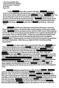 Report #2 Page 4 of 5: “Sitler told . . . that he had taken . . . from her bedroom in the middle of the night to one of the bathrooms in the residence and touched her private to private.”