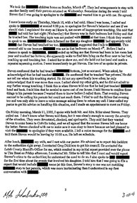Written Statement page 3: “He confessed that he touched her ‘privates.’”