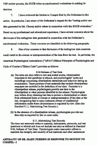 Affidavit of Dr. Mary Perrien in Response to Motion to Compel page 3