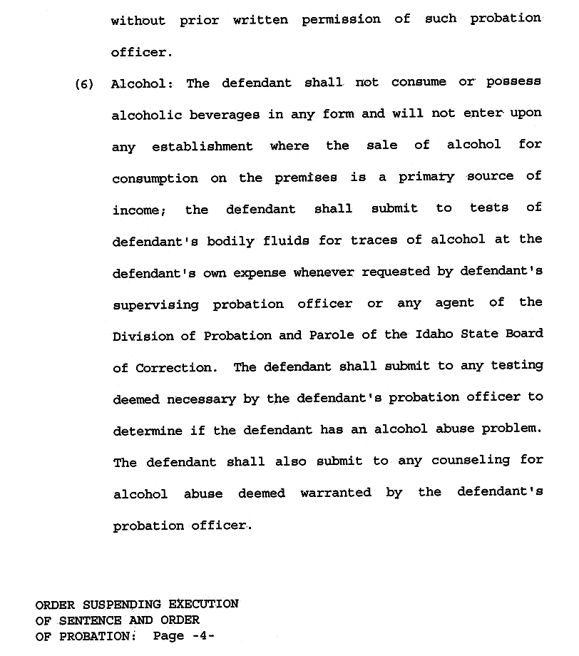 Order Suspending Execution of Sentence page 4