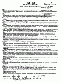 Sexual Offender Agreement of Supervision