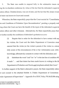 Objection to Modification of Probation Conditions page 2